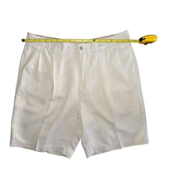 Tommy Bahama 8 inch Mens Pleated Dress Shorts 100% Silk Size 35 - Picture 4 of 7